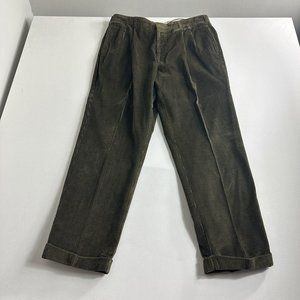 Vintage Tommy Hilfiger Corduroy Pants Mens Size 38x30 Green Straight Classic 90s